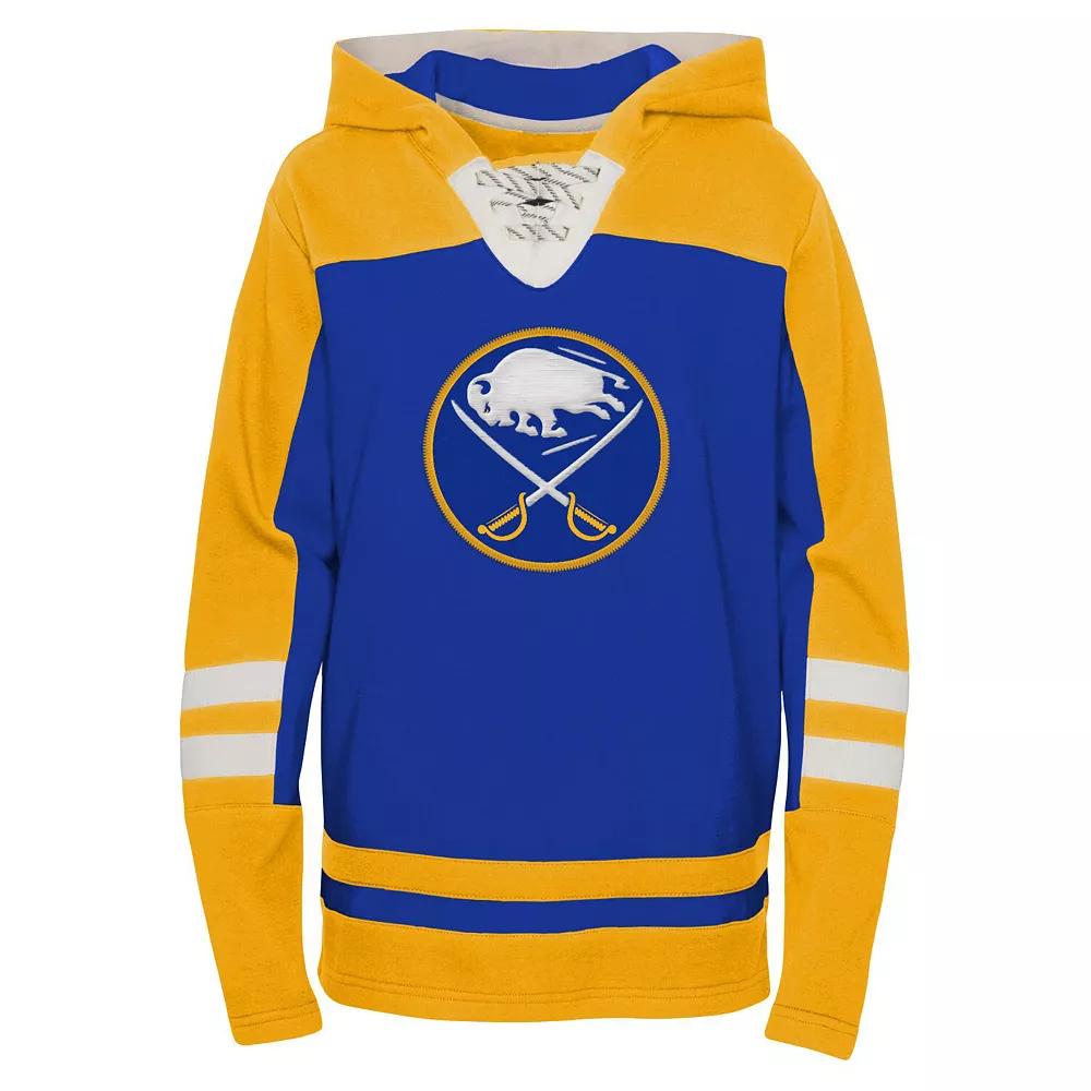 Youth Royal Buffalo Sabres Ageless Revisited Home Lace-Up Pullover Hoodie 3 Youth Royal Buffalo Sabres Ageless Revisited Home Lace-Up Pullover Hoodie - Image 3