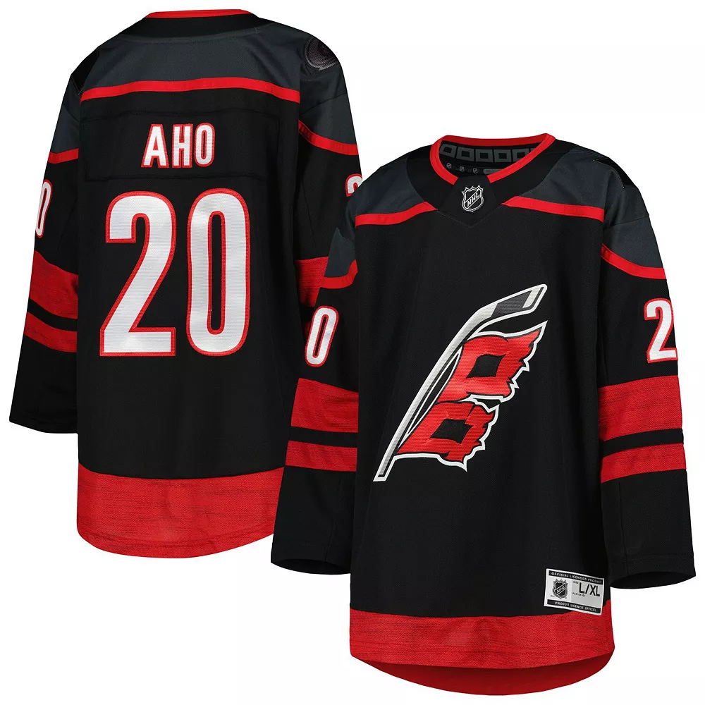 Youth Sebastian Aho Black Carolina Hurricanes Alternate Premier Player Jersey 2 Youth Sebastian Aho Black Carolina Hurricanes Alternate Premier Player Jersey - Image 2