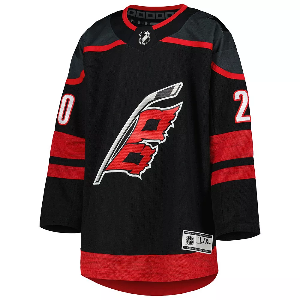 Youth Sebastian Aho Black Carolina Hurricanes Alternate Premier Player Jersey 3 Youth Sebastian Aho Black Carolina Hurricanes Alternate Premier Player Jersey - Image 3