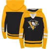 Youth Black Pittsburgh Penguins Ageless Revisited Home Lace-Up Pullover Hoodie