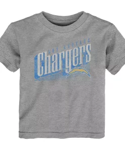 Toddler Heathered Gray Los Angeles Chargers Winning Streak T-Shirt