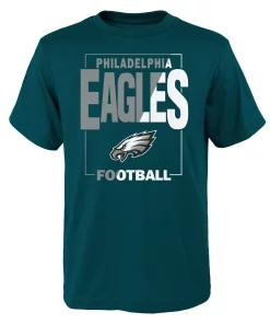 Youth Midnight Green Philadelphia Eagles Coin Toss T-Shirt