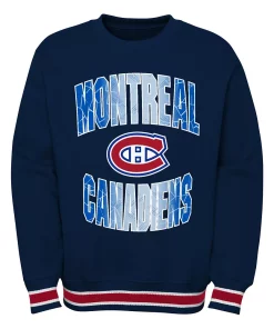 Youth Blue Montreal Canadiens Classic Blueliner Pullover Sweatshirt 5 Youth Blue Montreal Canadiens Classic Blueliner Pullover Sweatshirt -MLB Shop 6111273 ALT2