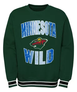Youth Green Minnesota Wild Classic Blueliner Pullover Sweatshirt 5 Youth Green Minnesota Wild Classic Blueliner Pullover Sweatshirt -MLB Shop 6111562 ALT2