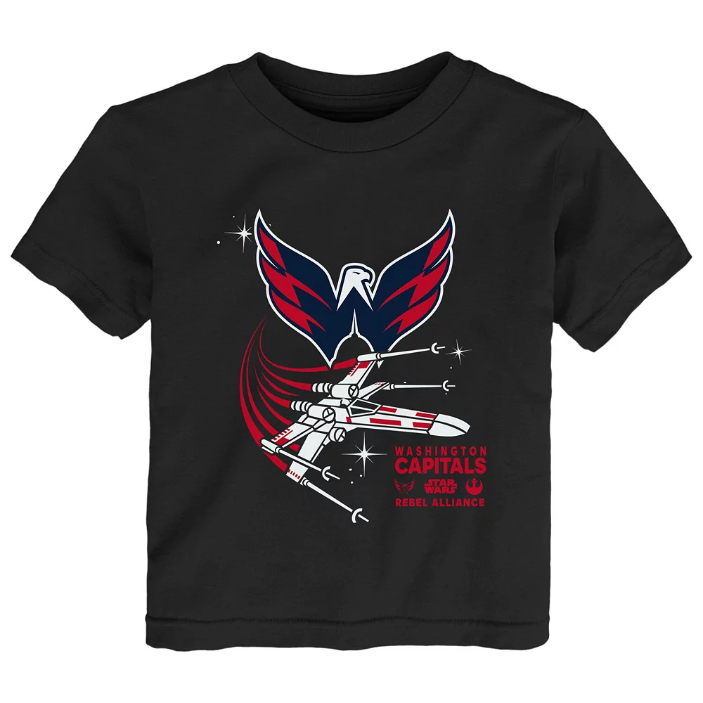 Toddler Black Washington Capitals Star Wars Rebel Alliance T-Shirt 1 Toddler Black Washington Capitals Star Wars Rebel Alliance T-Shirt