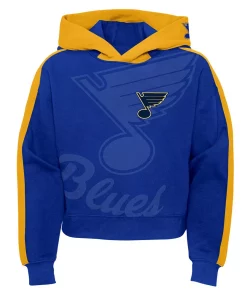 Girls Youth Blue St. Louis Blues Record Setter Pullover Hoodie 5 Girls Youth Blue St. Louis Blues Record Setter Pullover Hoodie -MLB Shop 6111952 ALT2