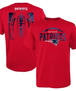 Youth Red New England Patriots Blitz Ball T-Shirt -MLB Shop 6111984 ALT