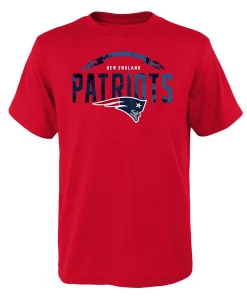 Youth Red New England Patriots Blitz Ball T-Shirt -MLB Shop 6111984 ALT2