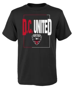 Youth Black D.C. United Coin Toss T-Shirt