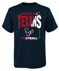 Youth Navy Houston Texans Coin Toss T-Shirt