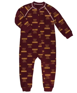 Toddler Burgundy Washington Commanders Raglan Full-Zip Jumper
