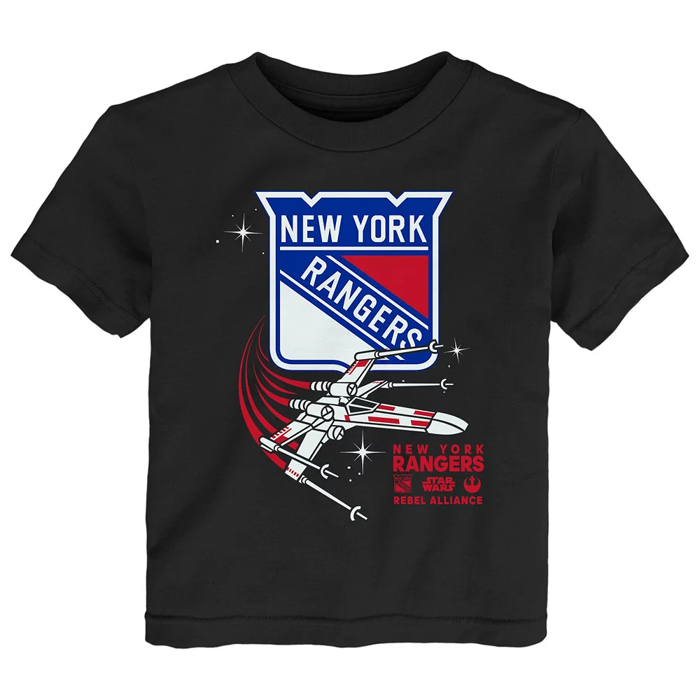 Toddler Black New York Rangers Star Wars Rebel Alliance T-Shirt 1 Toddler Black New York Rangers Star Wars Rebel Alliance T-Shirt