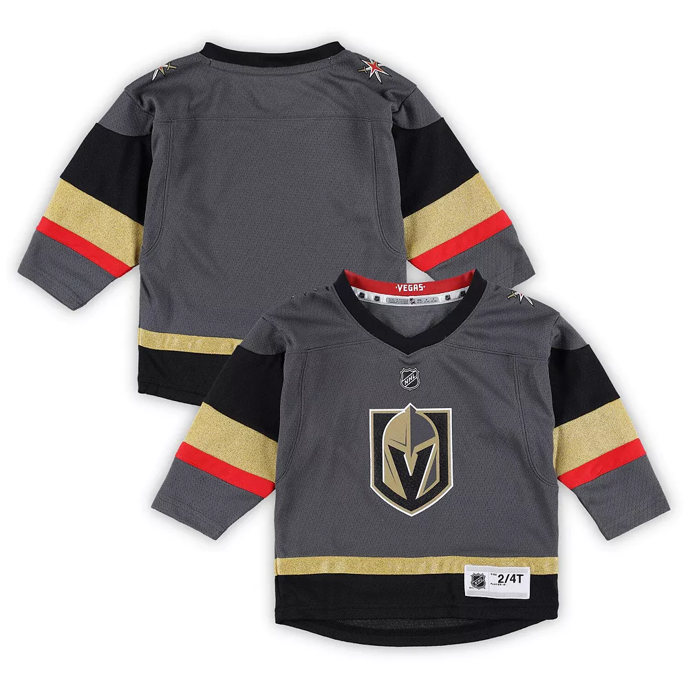 Toddler Gray Vegas Golden Knights 2022/23 Home Replica Jersey 2 Toddler Gray Vegas Golden Knights 2022/23 Home Replica Jersey - Image 2