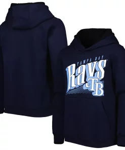 Youth Navy Tampa Bay Rays Winning Streak Pullover Hoodie -MLB Shop 6113810 ALT