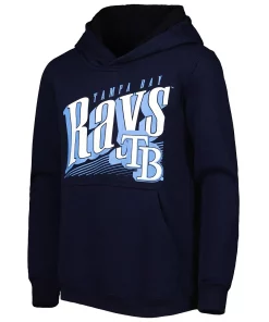 Youth Navy Tampa Bay Rays Winning Streak Pullover Hoodie -MLB Shop 6113810 ALT2