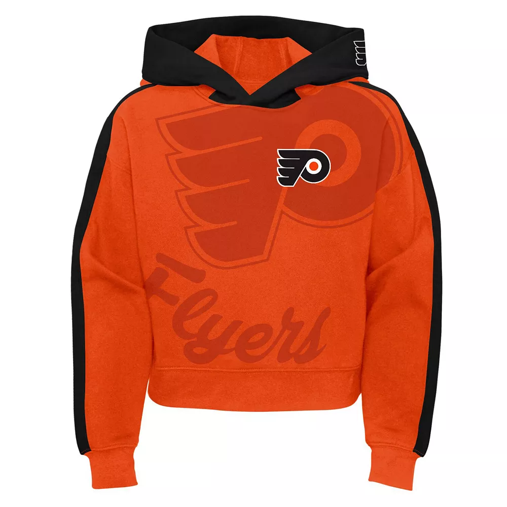 Girls Youth Orange Philadelphia Flyers Record Setter Pullover Hoodie 3 Girls Youth Orange Philadelphia Flyers Record Setter Pullover Hoodie - Image 3