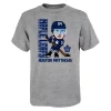 Youth Auston Matthews Heather Gray Toronto Maple Leafs Pixel Player 2.0 T-Shirt