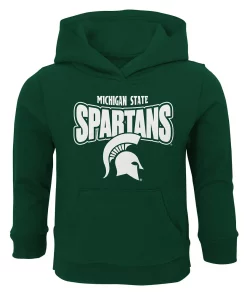 Toddler Green Michigan State Spartans Draft Pick Pullover Hoodie