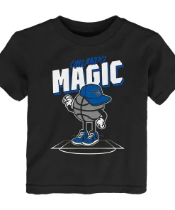Toddler Black Orlando Magic Mr. Dribble T-Shirt