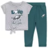 Toddler Midnight Green/Heathered Gray Philadelphia Eagles Forever Love T-Shirt & Leggings Set