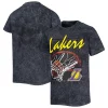 Youth Black Los Angeles Lakers Mineral Wash Headliner T-Shirt