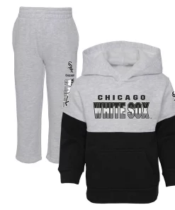 Alternative view of Toddler Black/Heather Gray Chicago White Sox Two-Piece Playmaker Set