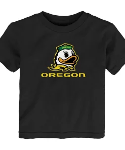 Toddler Black Oregon Ducks Team Lockup T-Shirt