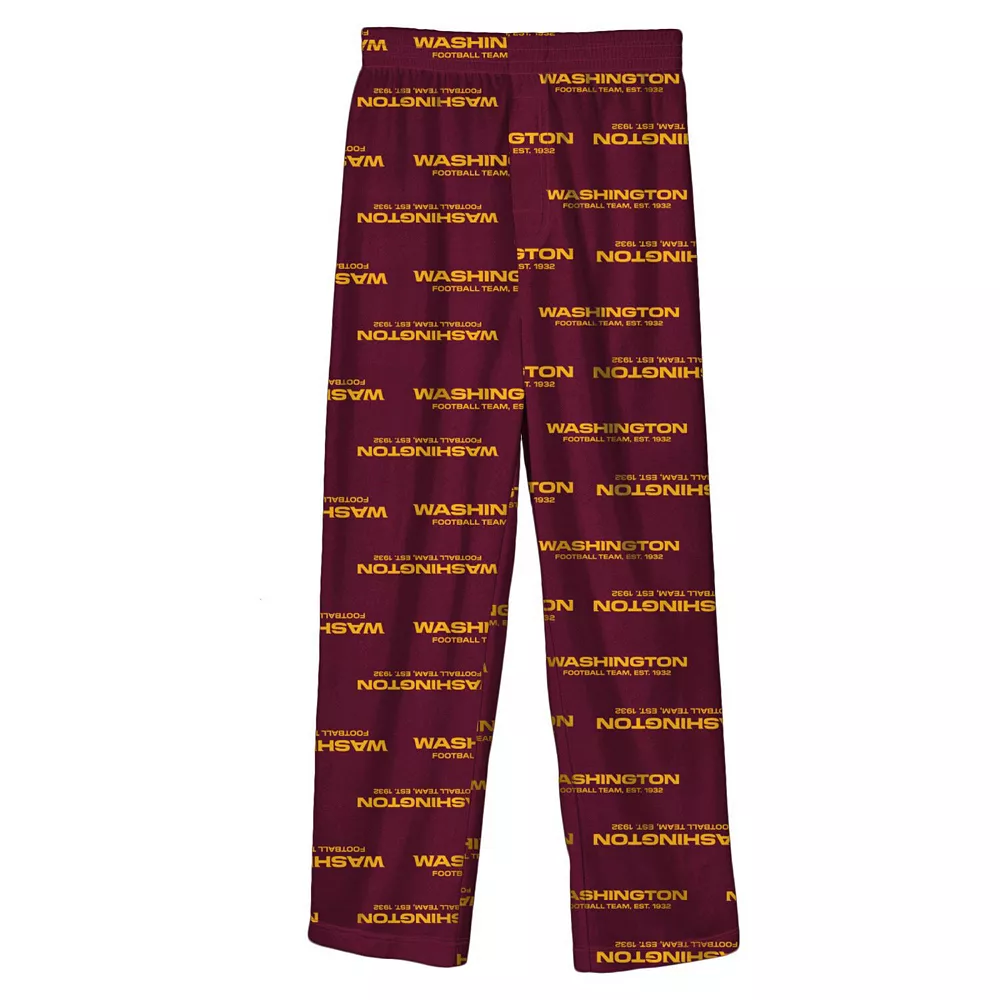 Toddler Burgundy Washington Commanders Team Color Sleep Pants 1 Toddler Burgundy Washington Commanders Team Color Sleep Pants
