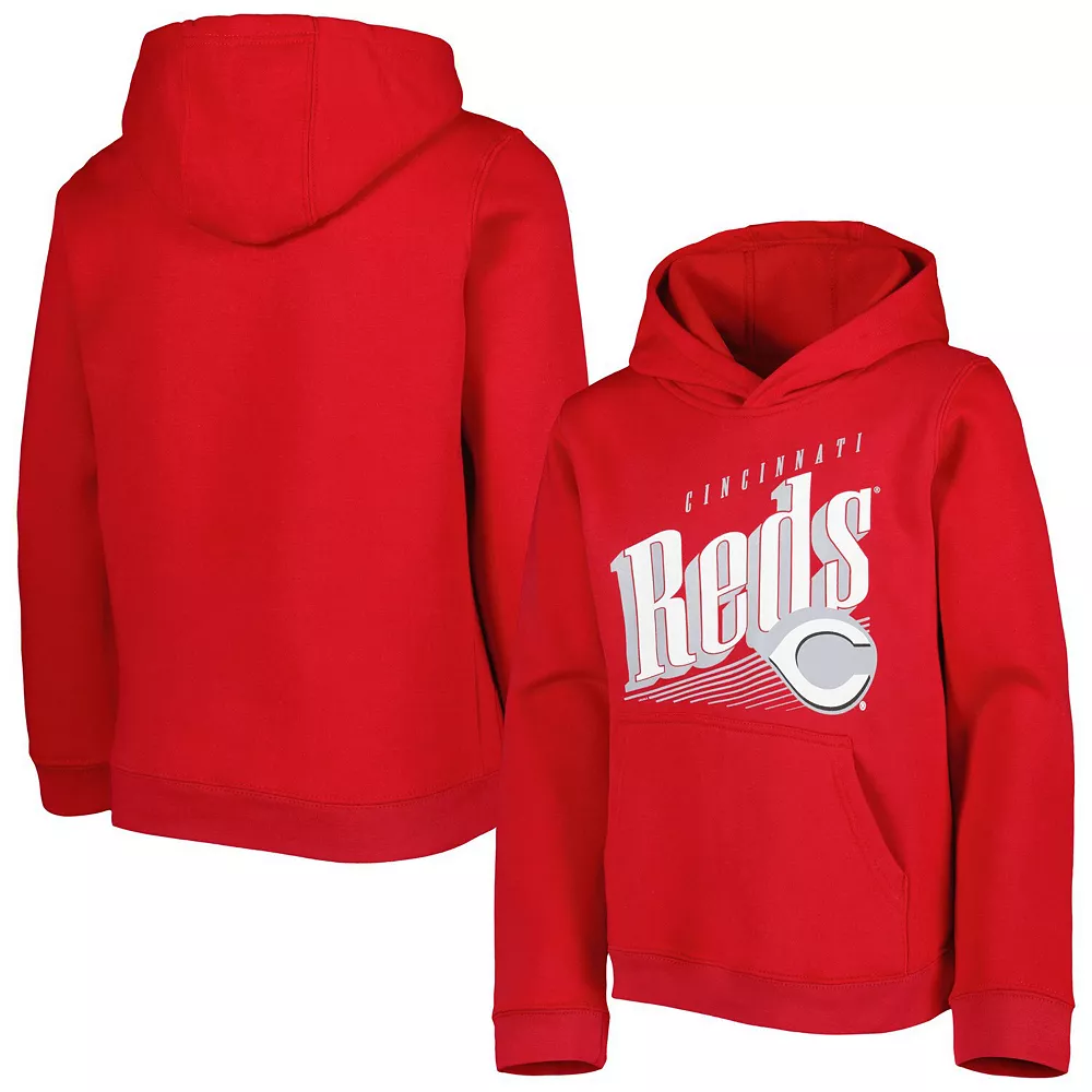 Youth Red Cincinnati Reds Winning Streak Pullover Hoodie 1 Youth Red Cincinnati Reds Winning Streak Pullover Hoodie