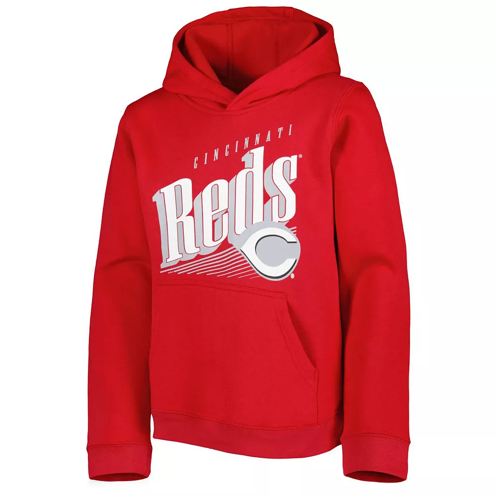 Youth Red Cincinnati Reds Winning Streak Pullover Hoodie 3 Youth Red Cincinnati Reds Winning Streak Pullover Hoodie - Image 3
