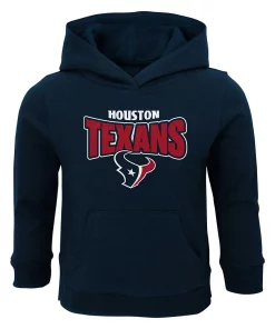 Toddler Navy Houston Texans Draft Pick Pullover Hoodie