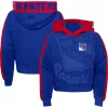 Girls Youth Blue New York Rangers Record Setter Pullover Hoodie