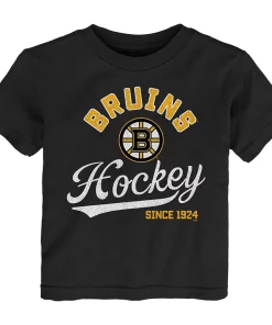 Toddler Black Boston Bruins Take the Lead T-Shirt