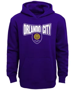 Youth Purple Orlando City SC Draft Pick Pullover Hoodie
