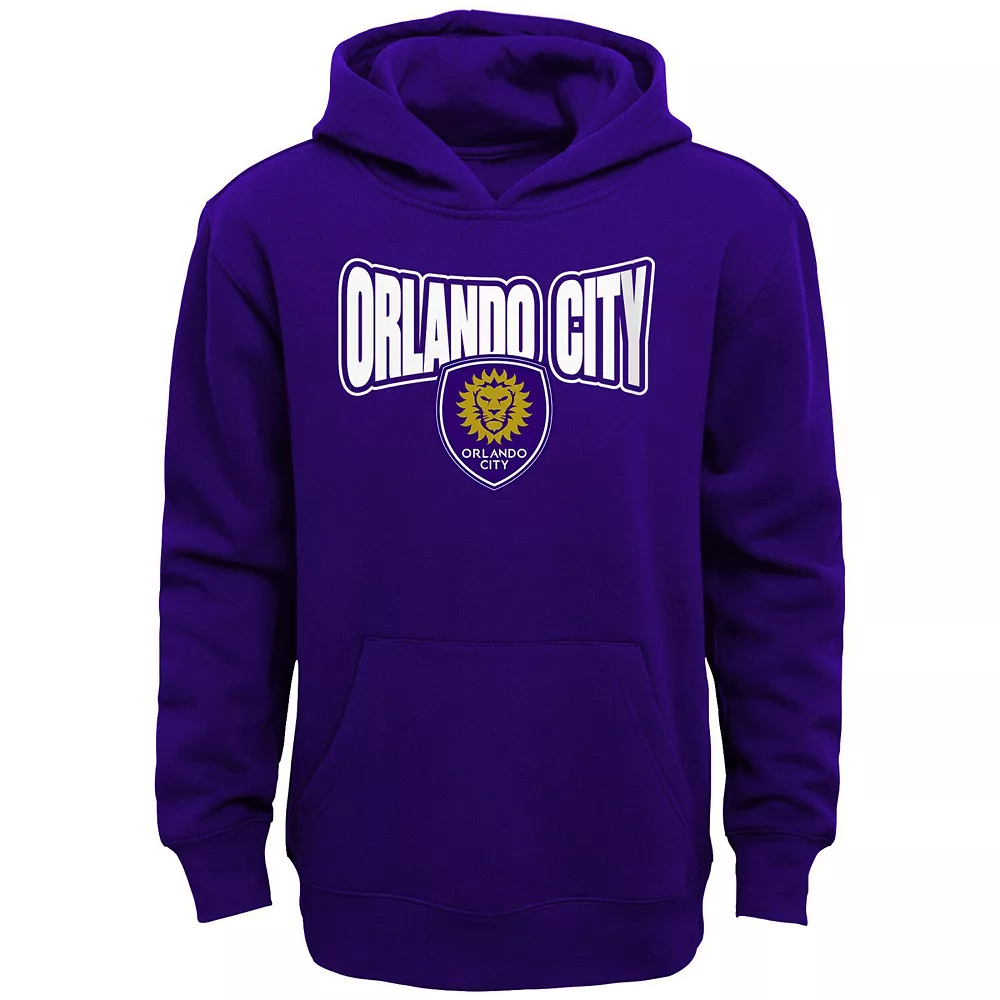 Youth Purple Orlando City SC Draft Pick Pullover Hoodie 1 Youth Purple Orlando City SC Draft Pick Pullover Hoodie
