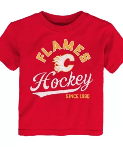 Toddler Red Calgary Flames Take the Lead T-Shirt
