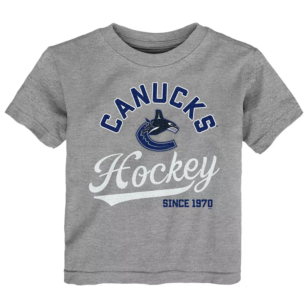 Toddler Heather Gray Vancouver Canucks Take the Lead T-Shirt 1 Toddler Heather Gray Vancouver Canucks Take the Lead T-Shirt