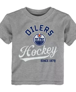 Toddler Heather Gray Edmonton Oilers Take the Lead T-Shirt