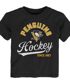Toddler Black Pittsburgh Penguins Take the Lead T-Shirt