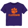 Toddler Purple Clemson Tigers Team Lockup T-Shirt