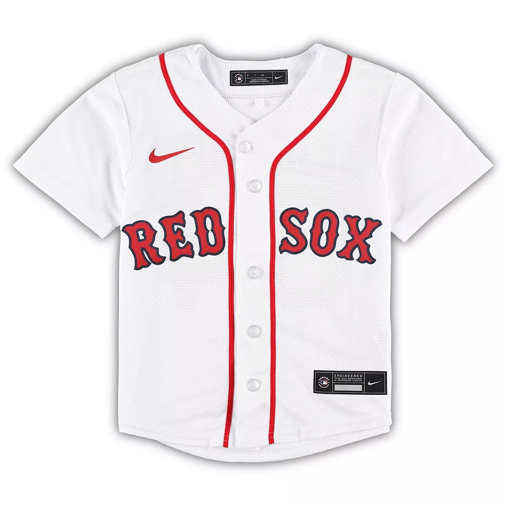 Toddler David Ortiz White Boston Red Sox 2022 Hall of Fame Team Replica Player Jersey 3 Toddler David Ortiz White Boston Red Sox 2022 Hall of Fame Team Replica Player Jersey - Image 3