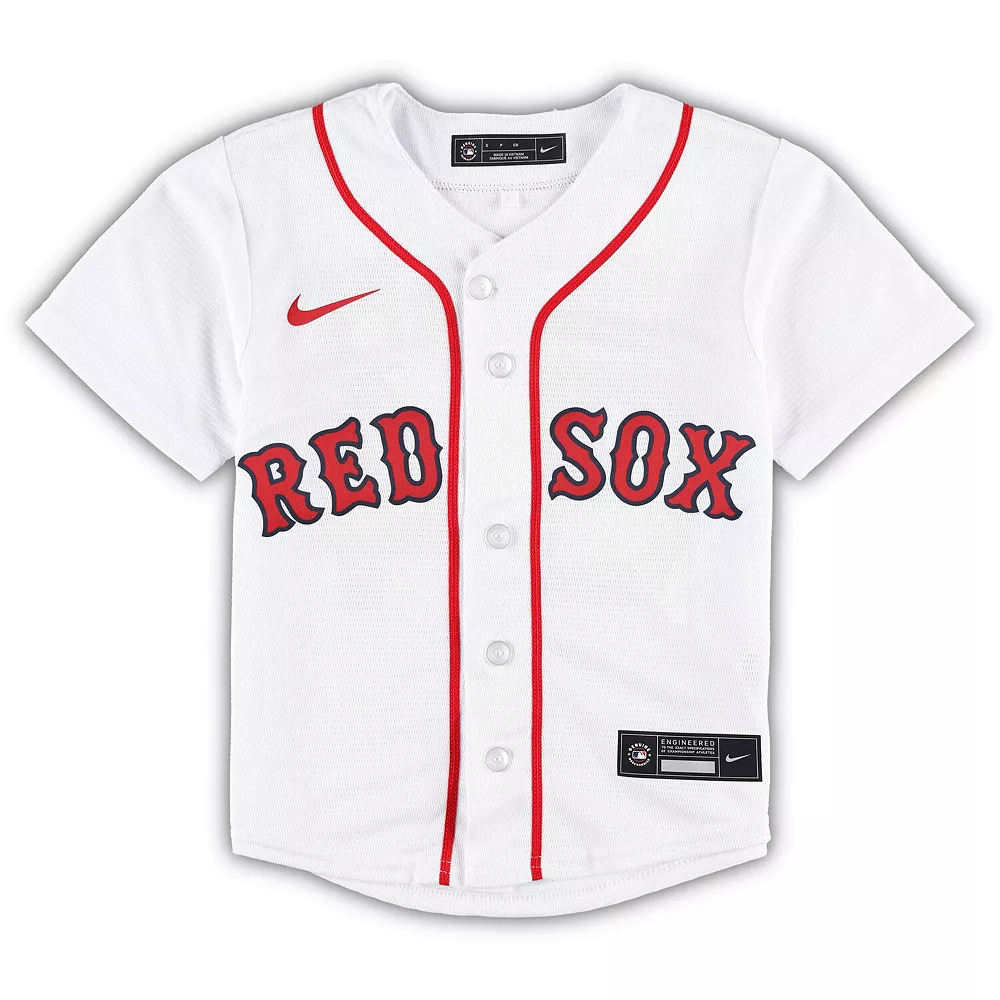 Toddler David Ortiz White Boston Red Sox 2022 Hall of Fame Replica Player Jersey 3 Toddler David Ortiz White Boston Red Sox 2022 Hall of Fame Replica Player Jersey - Image 3