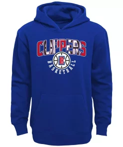 Youth Royal LA Clippers Hot Shot Pullover Hoodie
