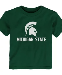 Toddler Green Michigan State Spartans Team Lockup T-Shirt