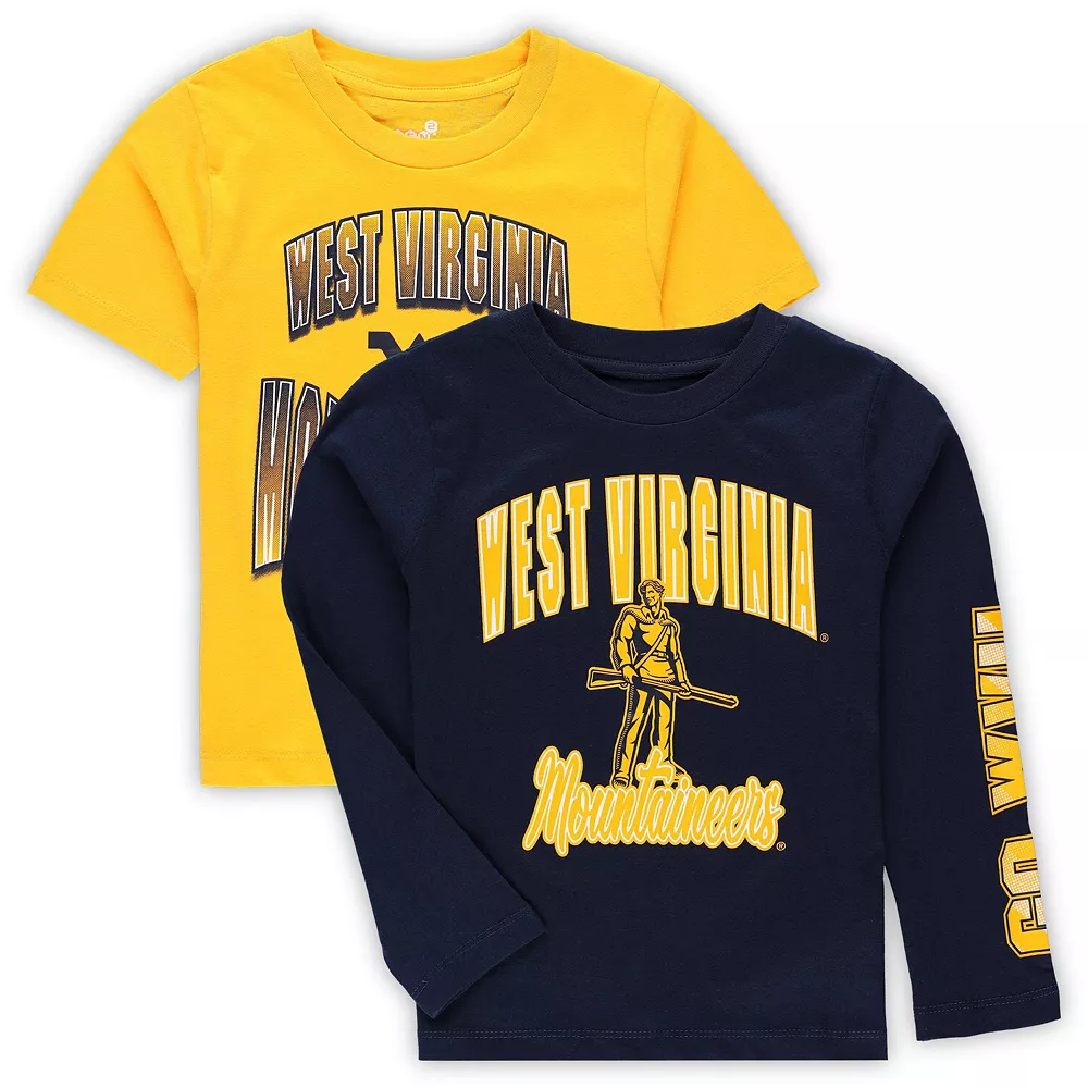 Preschool Navy/Gold West Virginia Mountaineers Game Day T-Shirt Combo Pack 2 Preschool Navy/Gold West Virginia Mountaineers Game Day T-Shirt Combo Pack - Image 2