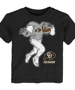 Toddler Black Colorado Buffaloes Stiff Arm T-Shirt