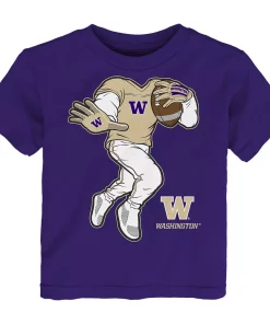 Toddler Purple Washington Huskies Stiff Arm T-Shirt