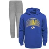 Toddler Royal/Heather Gray Los Angeles Rams Double-Up Pullover Hoodie & Pants Set