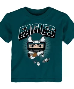 Toddler Midnight Green Philadelphia Eagles Scrappy T-Shirt
