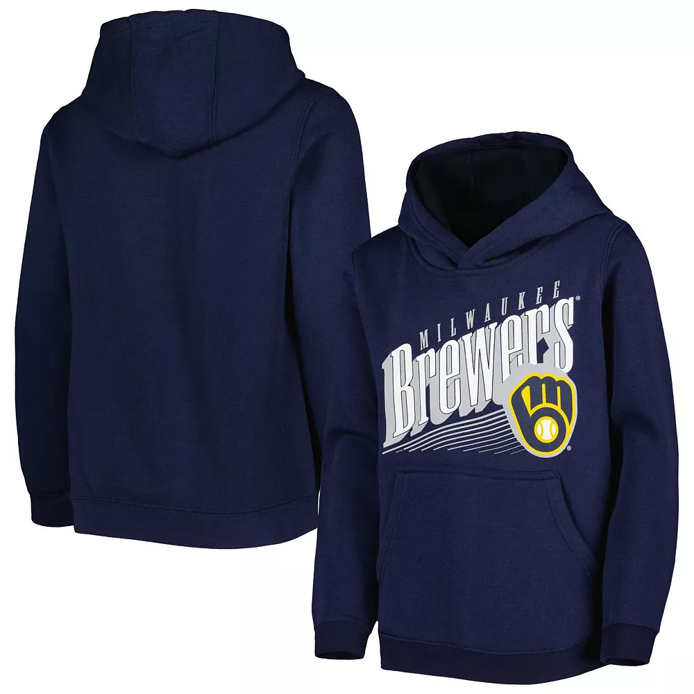 Youth Navy Milwaukee Brewers Winning Streak Pullover Hoodie 1 Youth Navy Milwaukee Brewers Winning Streak Pullover Hoodie